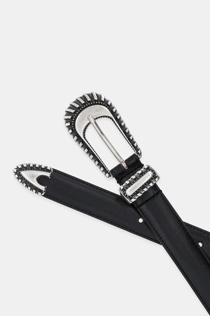 IRO curea de piele WP127BELLY negru AW25