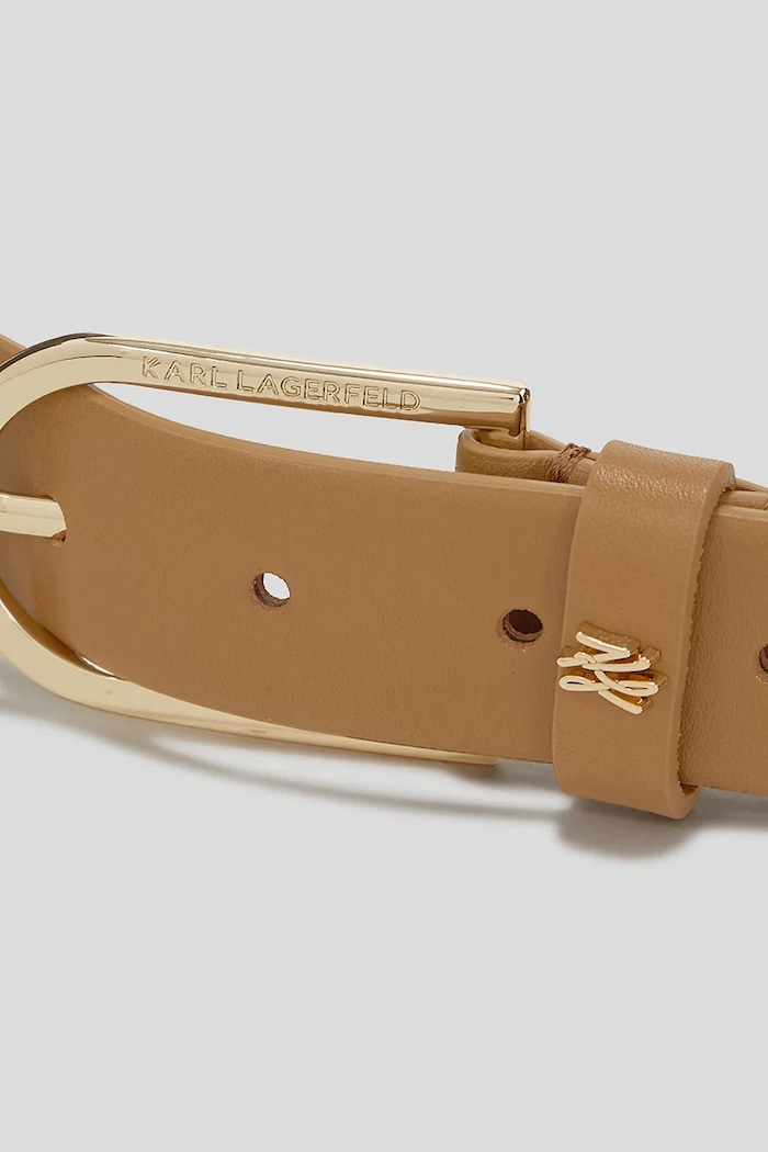 Usnjen pas Karl Lagerfeld rjava A3W33041
