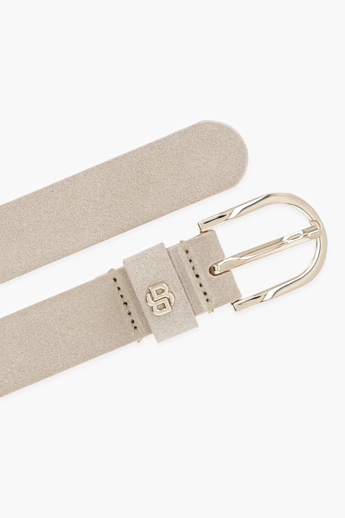 BOSS Curea pentru femei, din piele întoarsă Scarlet-BB-Sd-G 50522643 bej SS26