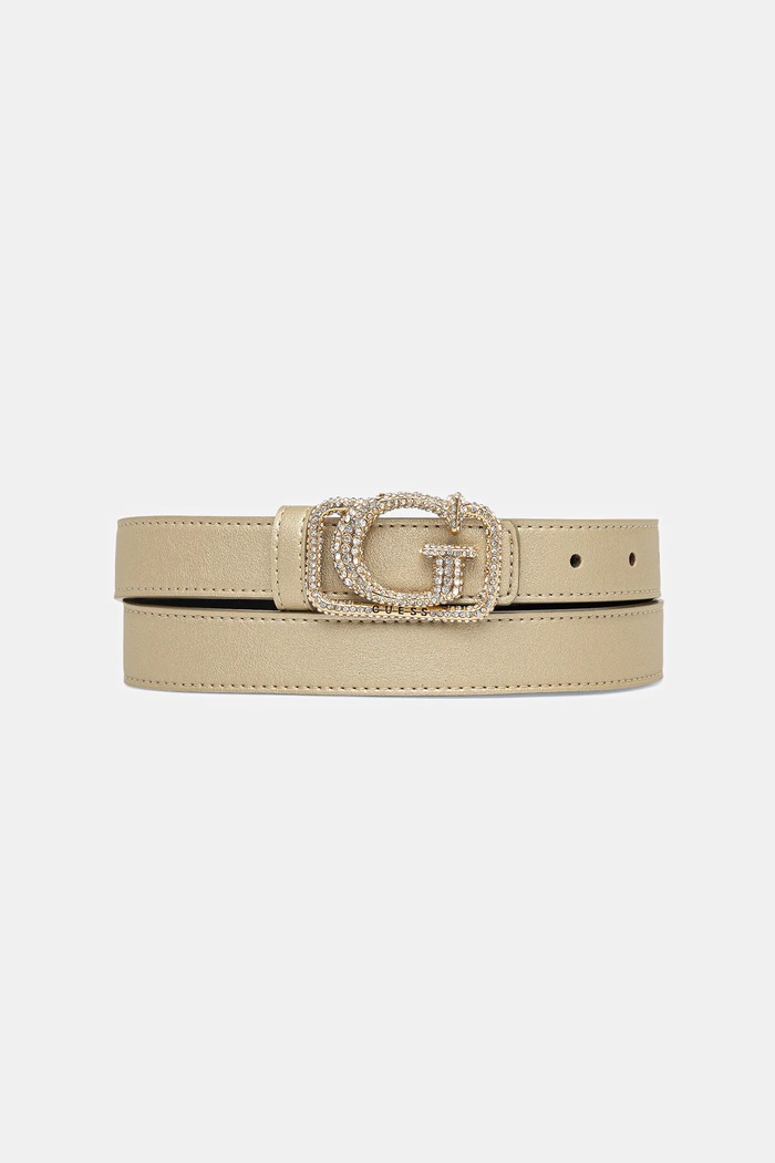 Guess ζώνη από απομίμηση δέρματος ZALINA χρυσαφί BW9243.P5325