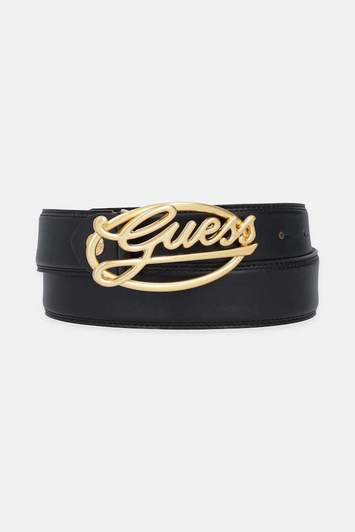 Opasok Guess usňová koža čierna BW9259.P5335