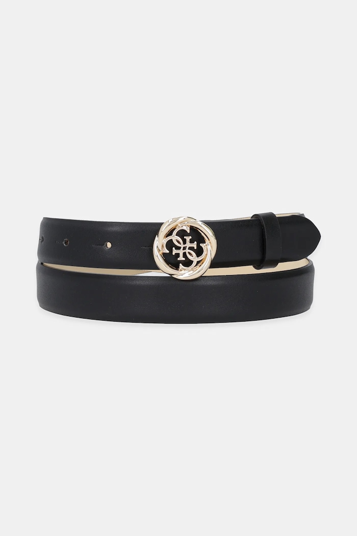 Guess pasek damski imitacja skóry licowej czarny BW9260.P5325