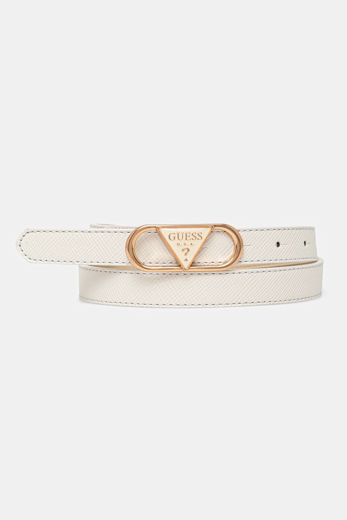 Guess pasek damski z imitacji skóry biały BW9270.P5320
