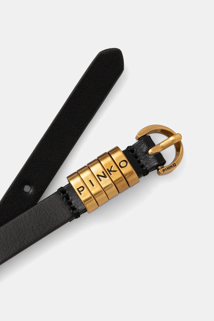 Kožený opasok Pinko 105479.A1AC čierna AW25