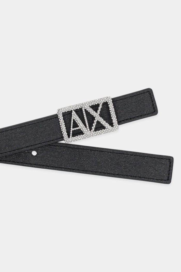 Armani Exchange Curea cu două fețe XW001602.AF17141 negru AW25