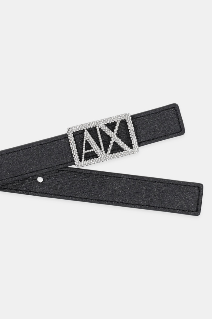 Armani Exchange Curea cu două fețe XW001602.AF17141 negru AW25