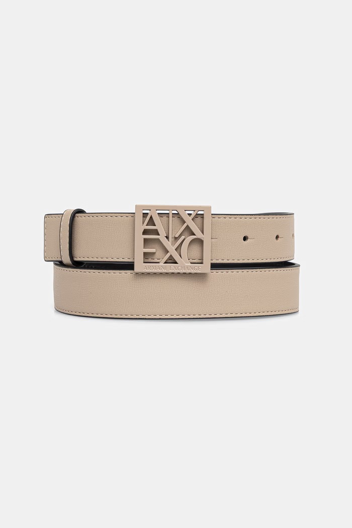 Armani Exchange pásek dámský z imitace kůže béžová 941130.0A874.