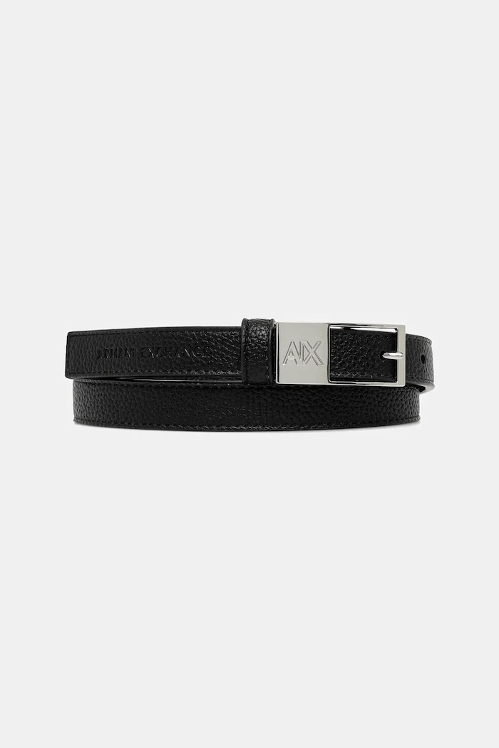 Opasok Armani Exchange imitácia kože čierna XW001600.AF17019