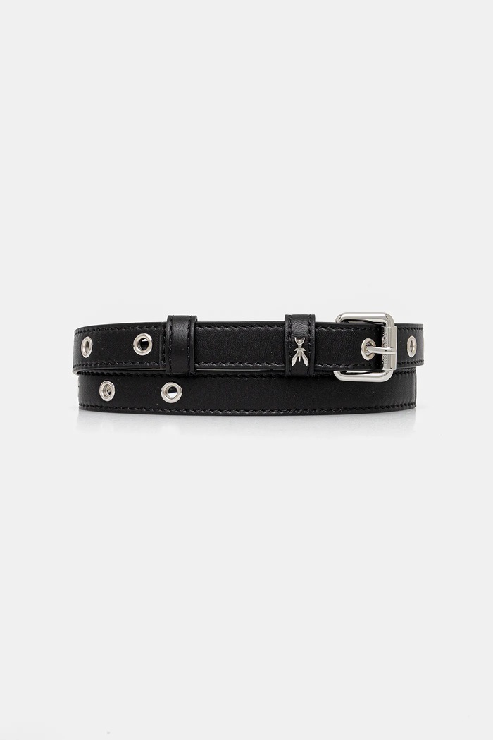 Patrizia Pepe curea de piele Gift Box negru 2W0016.L113