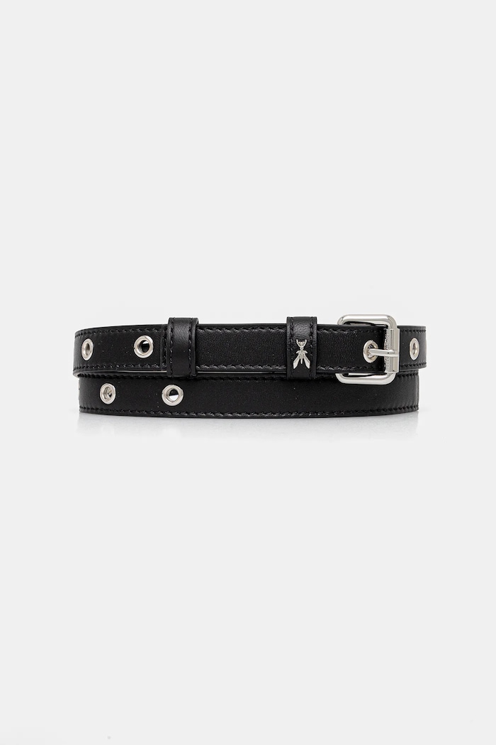 Patrizia Pepe curea de piele Gift Box negru 2W0016.L113