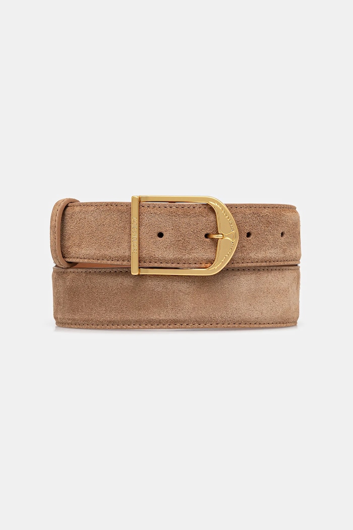 Semišový opasok ZADIG&VOLTAIRE hnedá LWBT01344