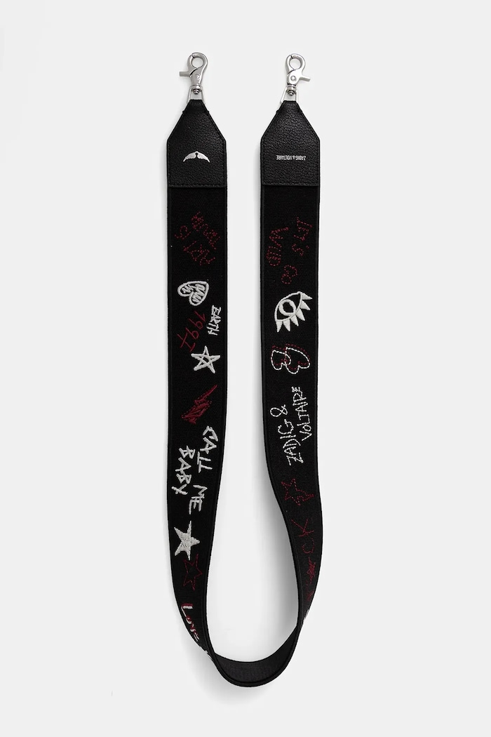Pas za torbico ZADIG&VOLTAIRE LWST01130 črna AW25