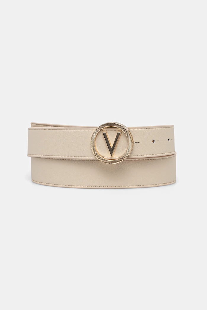 Valentino Bags pasek FLAME Planet friendly beżowy VCS9ND57