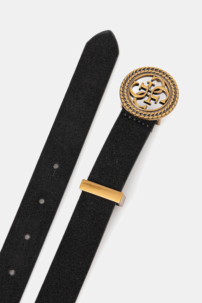 Guess pasek damski skórzany W5BZ11.L0491 czarny AW25