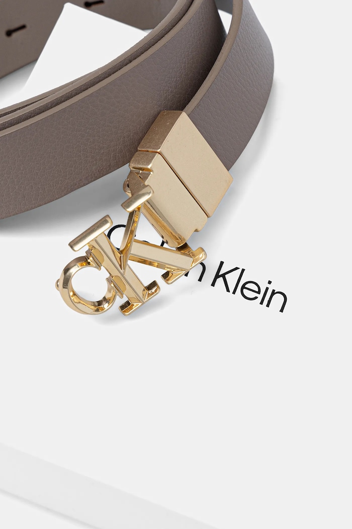 Dodatki Dvostranski pas Calvin Klein LV04F7044G bež