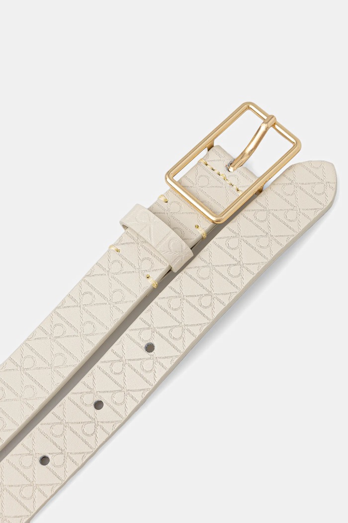 Calvin Klein ζώνη γυναικεία δερμάτινη LV04F7049G μπεζ SS26