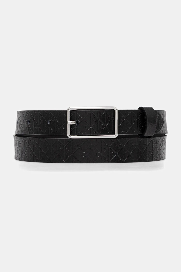 Calvin Klein ζώνη γυναικεία δερμάτινη μαύρο LV04F7049G