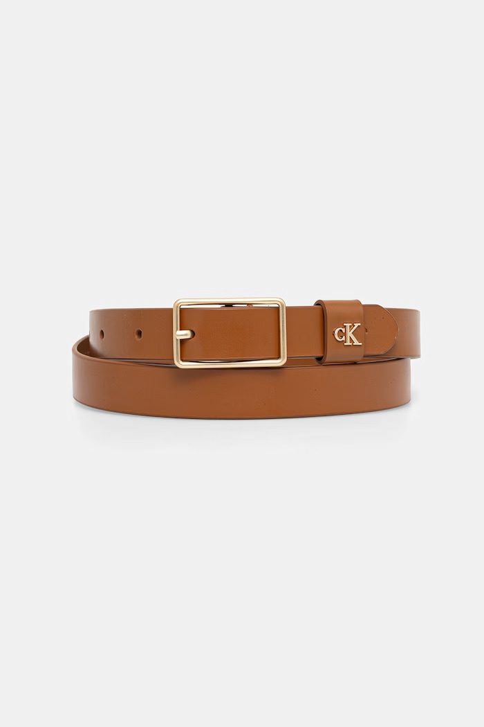 Calvin Klein Ζώνη Γυναικεία δερμάτινη καφέ LV04F7050G