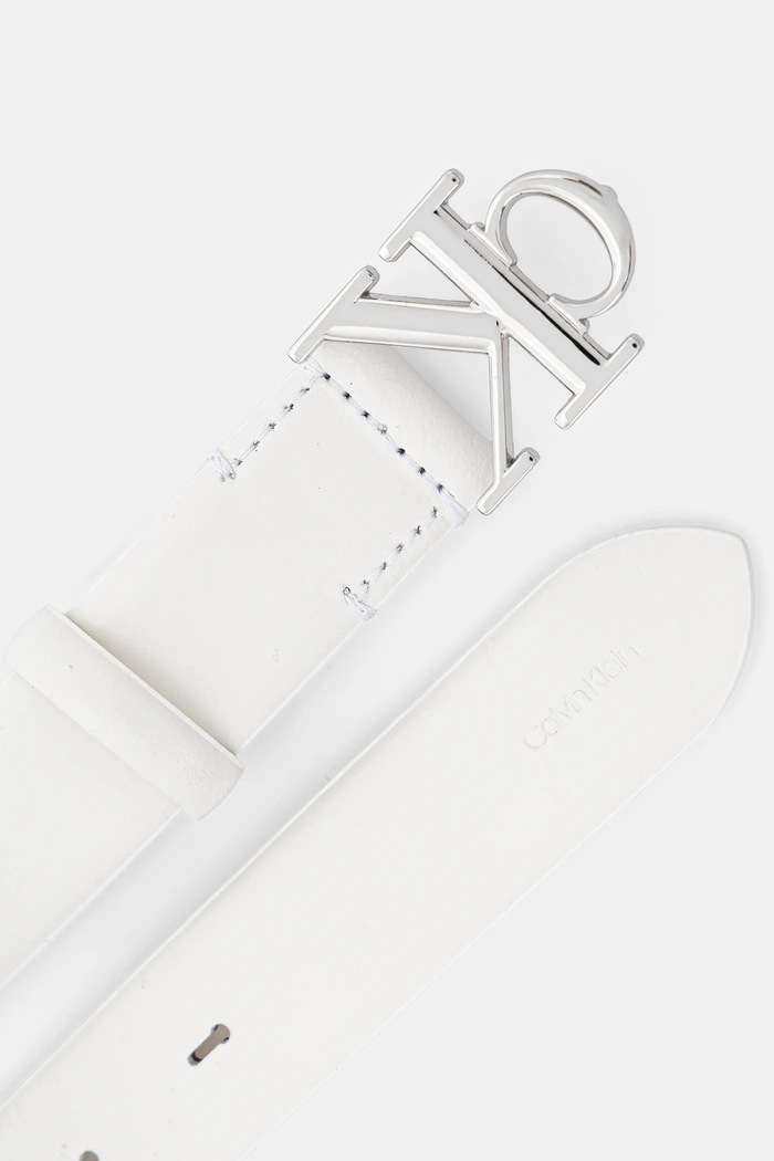 Calvin Klein ζώνη γυναικεία δερμάτινη LV04F7054G λευκό SS26