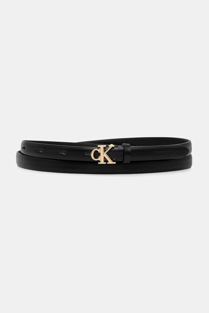 Calvin Klein curea de piele Gift Box negru LV04F7055G