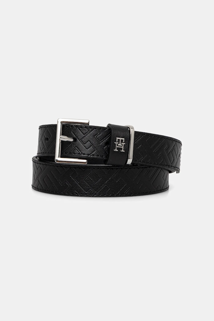 Tommy Hilfiger ζώνη γυναικεία δερμάτινη μαύρο AW0AW17753