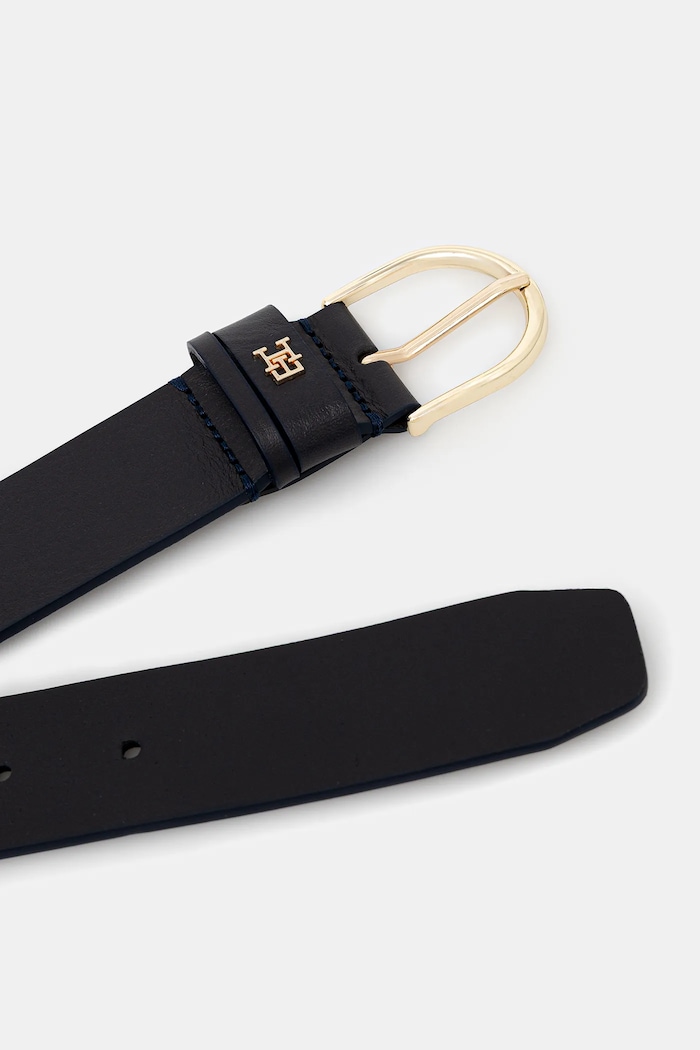Tommy Hilfiger curea pentru femei din piele AW0AW17757 bleumarin SS26