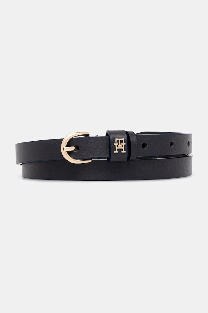 Tommy Hilfiger Δερμάτινη ζώνη Tommy Hilfiger σκούρο μπλε AW0AW17759