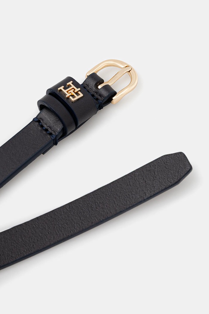 Tommy Hilfiger Δερμάτινη ζώνη Tommy Hilfiger AW0AW17759 σκούρο μπλε NC25