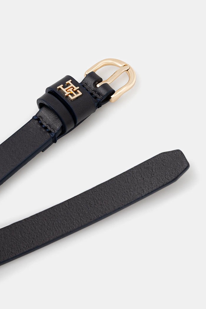 Tommy Hilfiger Δερμάτινη ζώνη Tommy Hilfiger AW0AW17759 σκούρο μπλε NC25