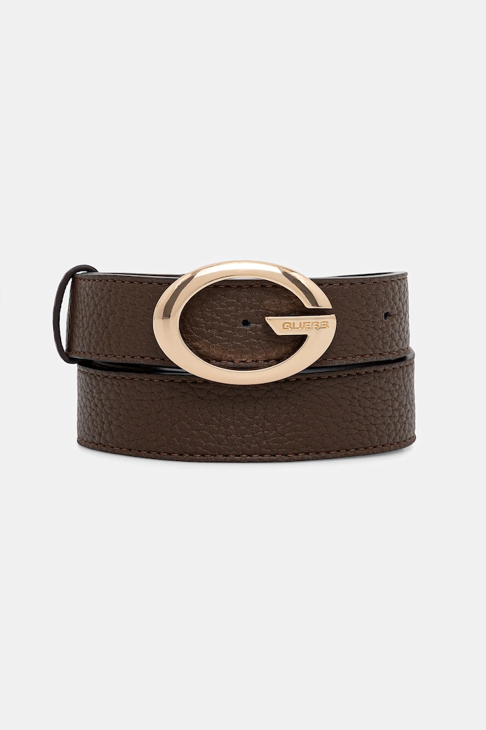 Guess opasok dámsky kožený CAMDEN imitácia kože hnedá BW9306.P5430