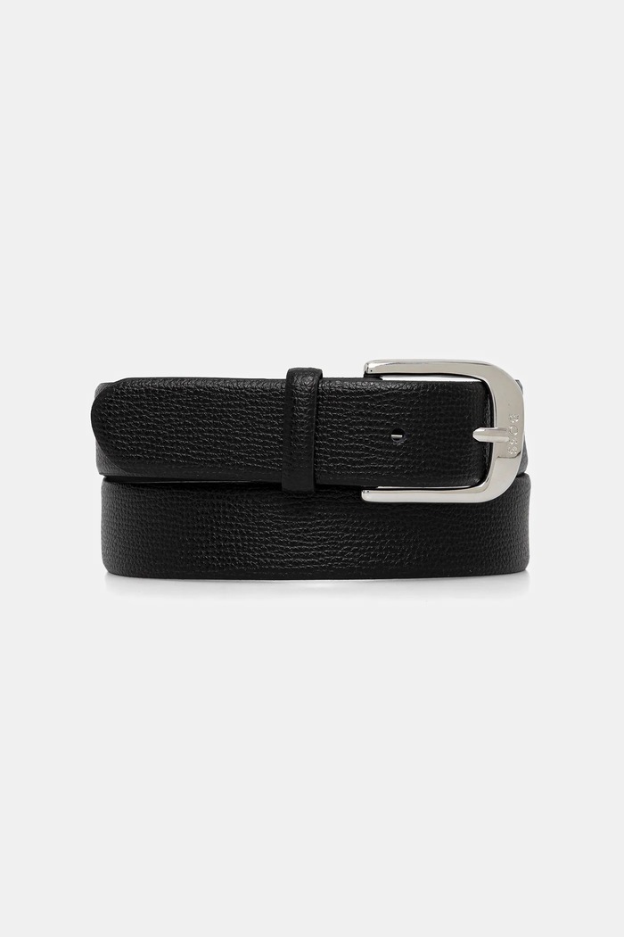 Kožený opasok BOSS Anna Belt 3 cm N. čierna 50541161