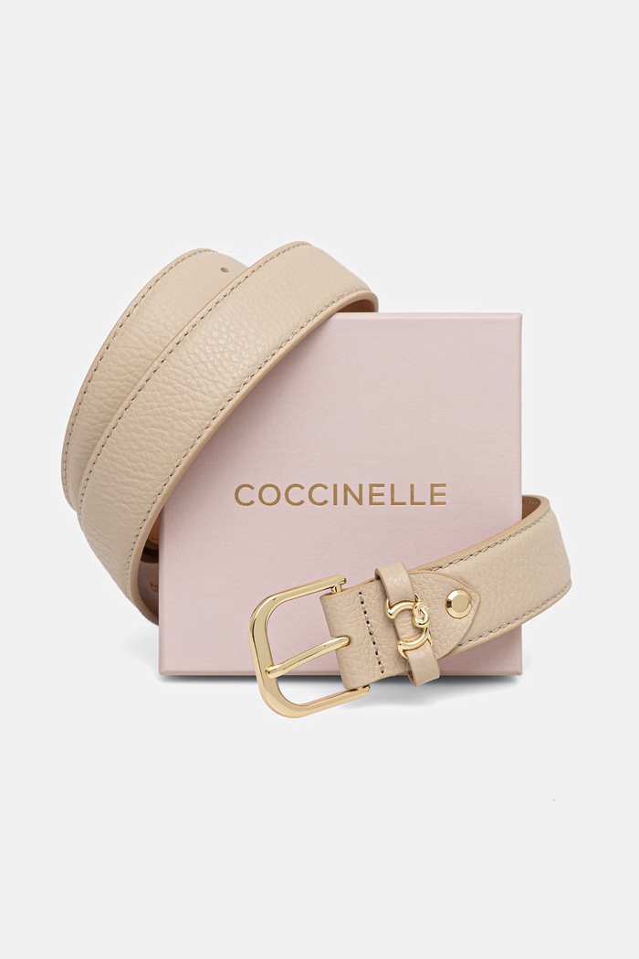 Accessori Coccinelle cintura da donna in pelle E3.TOS.11.06.01 beige