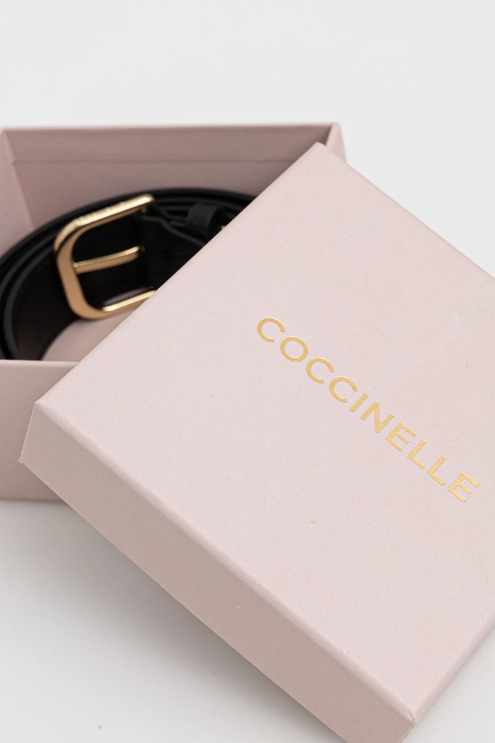 Accesorii Coccinelle curea de piele E3.TOS.11.06.01 negru
