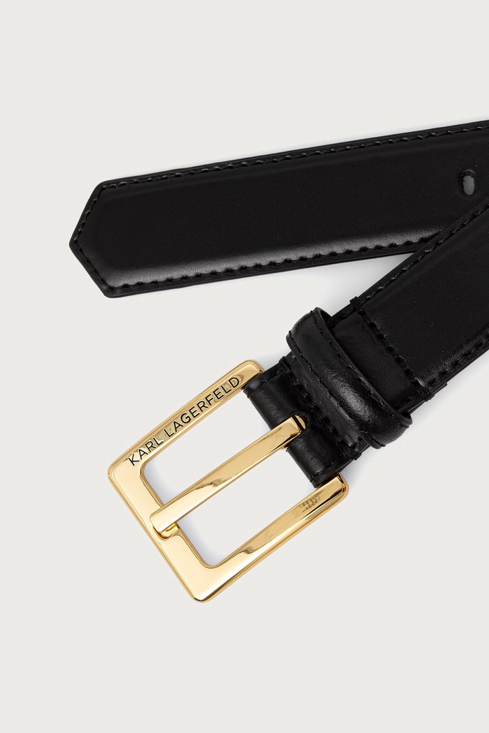 Karl Lagerfeld Pásek dámský kožený A4W33132 černá AW25