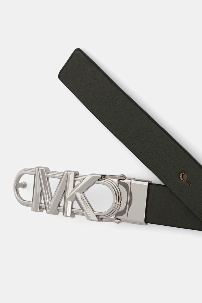 MICHAEL Michael Kors curea de piele cu două fețe 29MKWB528999 verde AW25