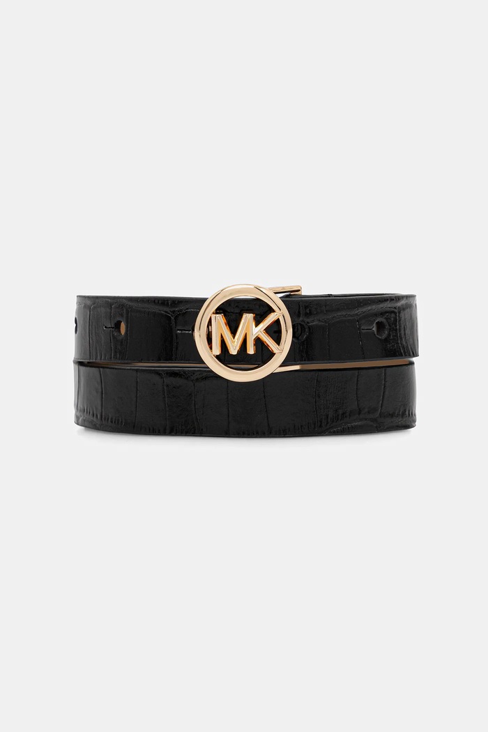 MICHAEL Michael Kors pasek imitacja skóry licowej czarny 29MKWB528984