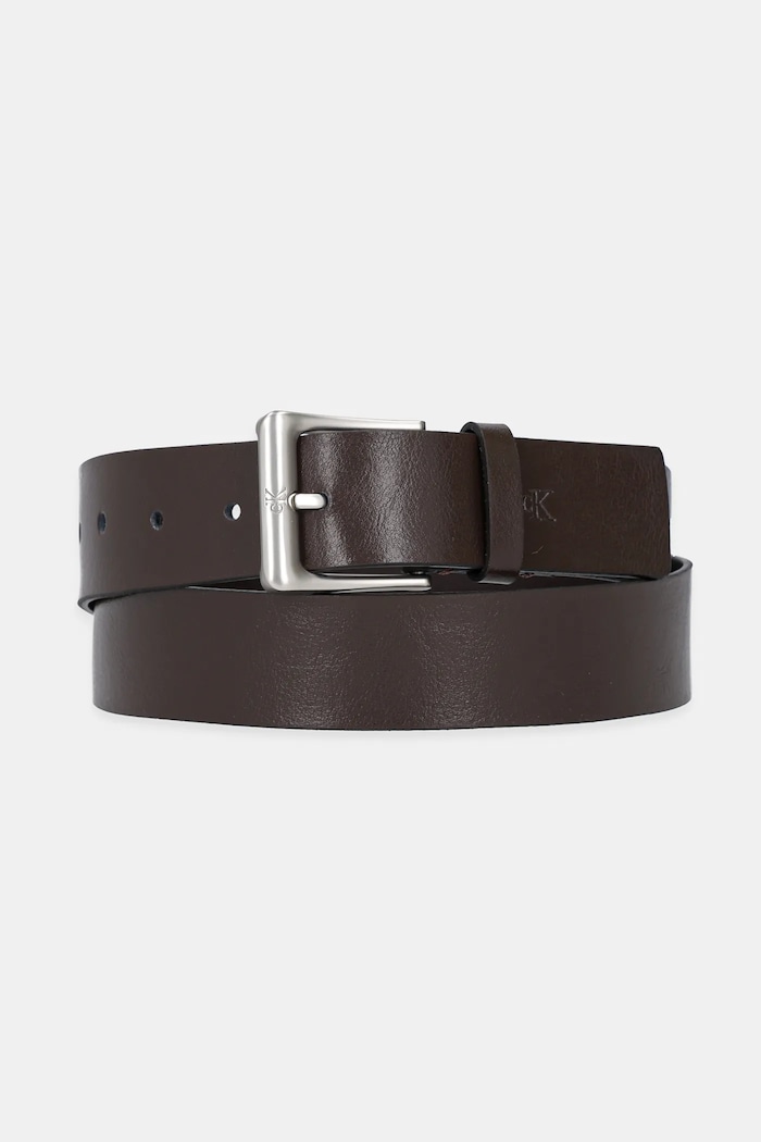 Calvin Klein pasek skórzany brązowy LV04G7027G