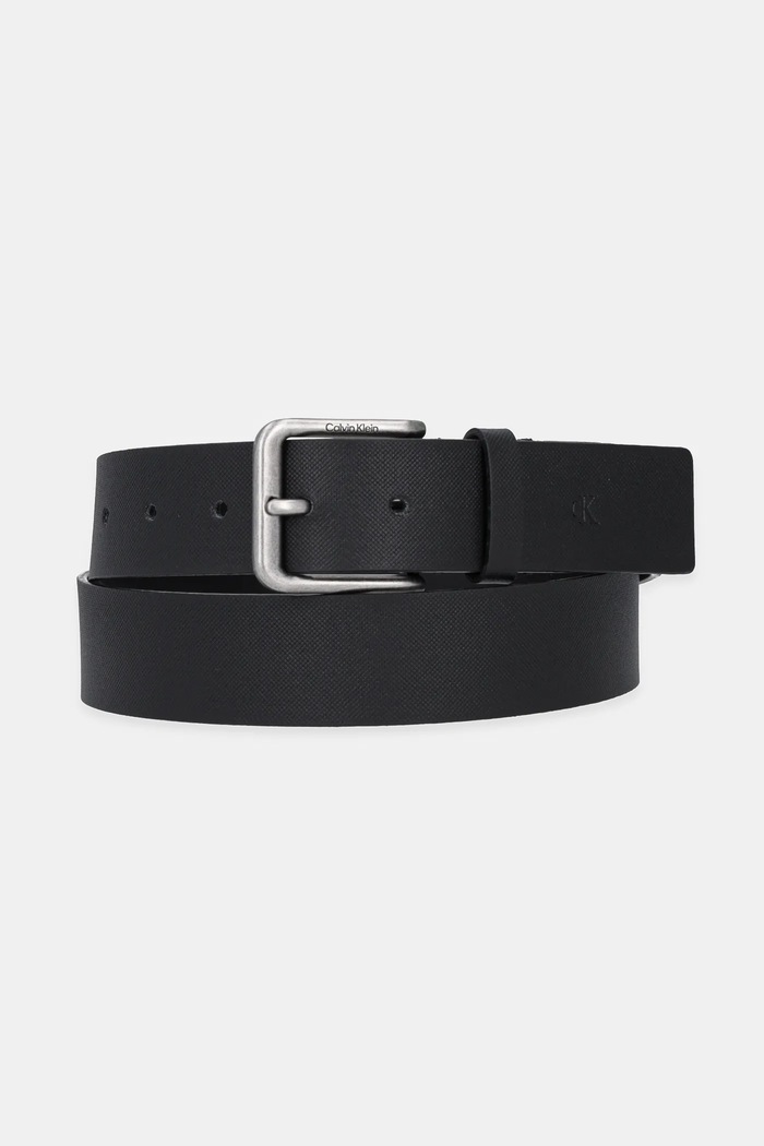 Calvin Klein Pasek skórzany czarny LV04G7031G