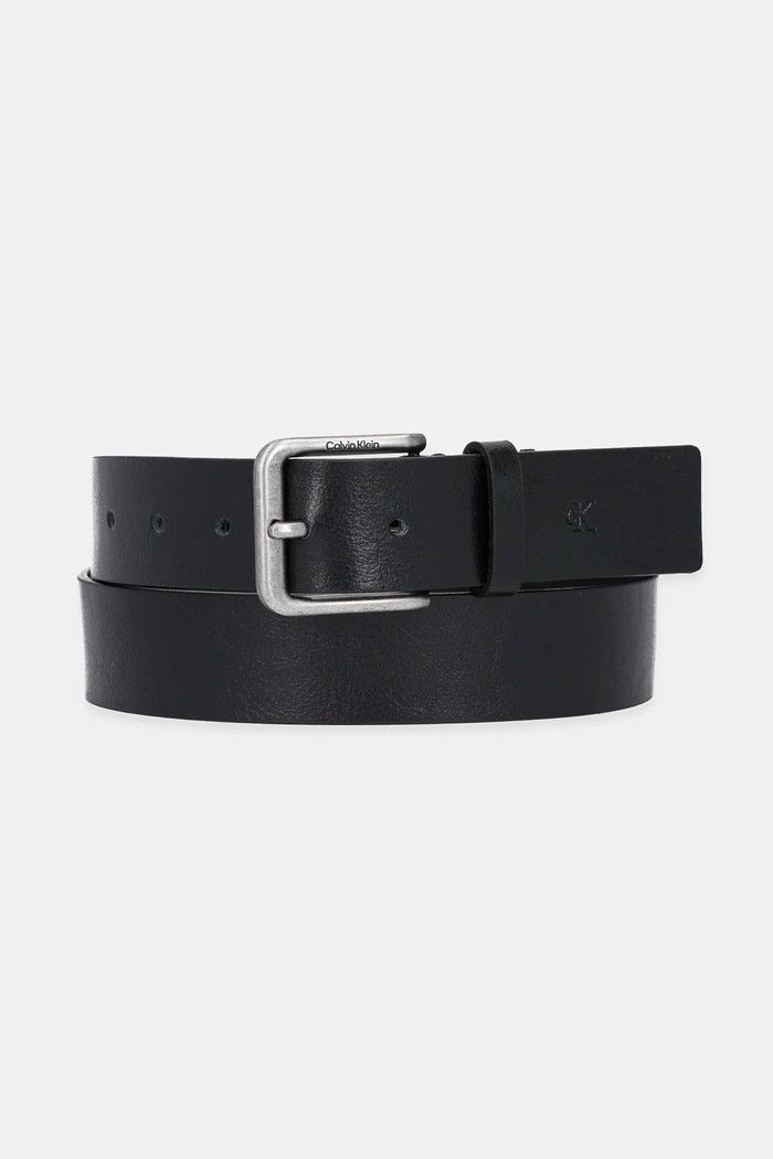 Calvin Klein curea de piele negru LV04G7035G