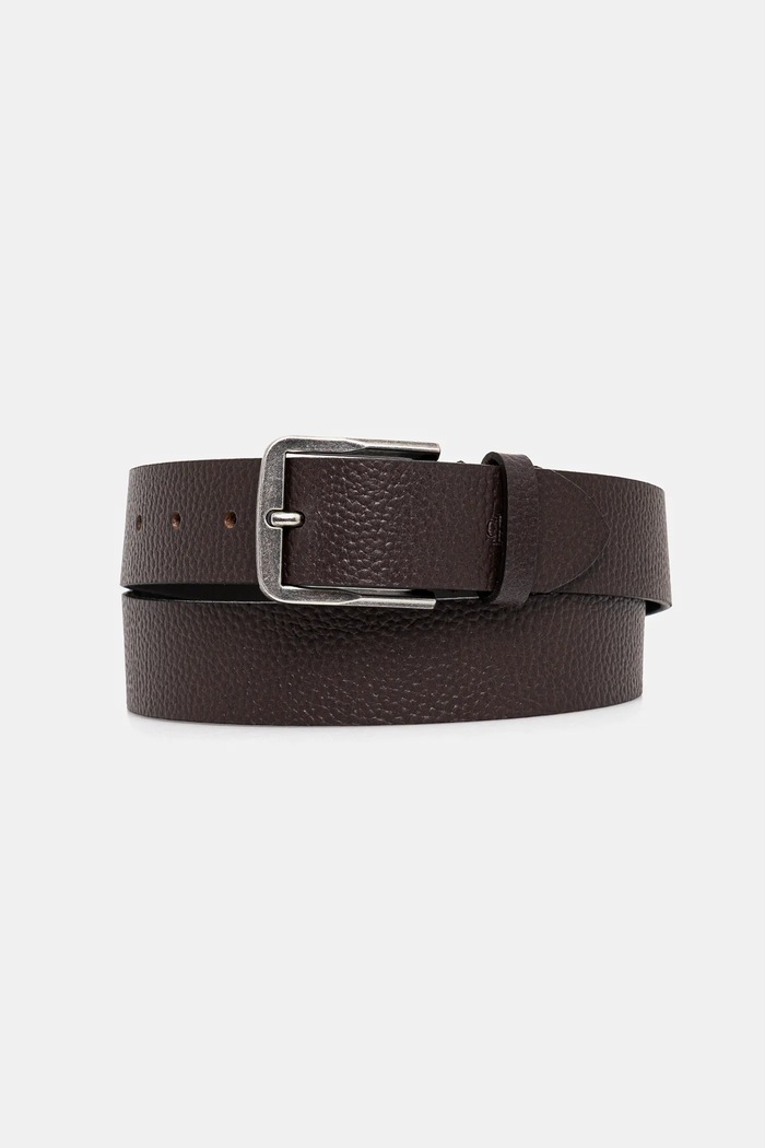Kožený opasok Calvin Klein hnedá LV04G7022G