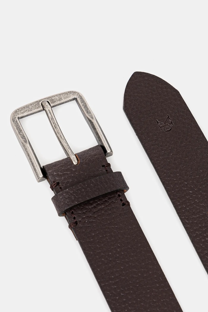 Kožený opasok Calvin Klein LV04G7022G hnedá AW25