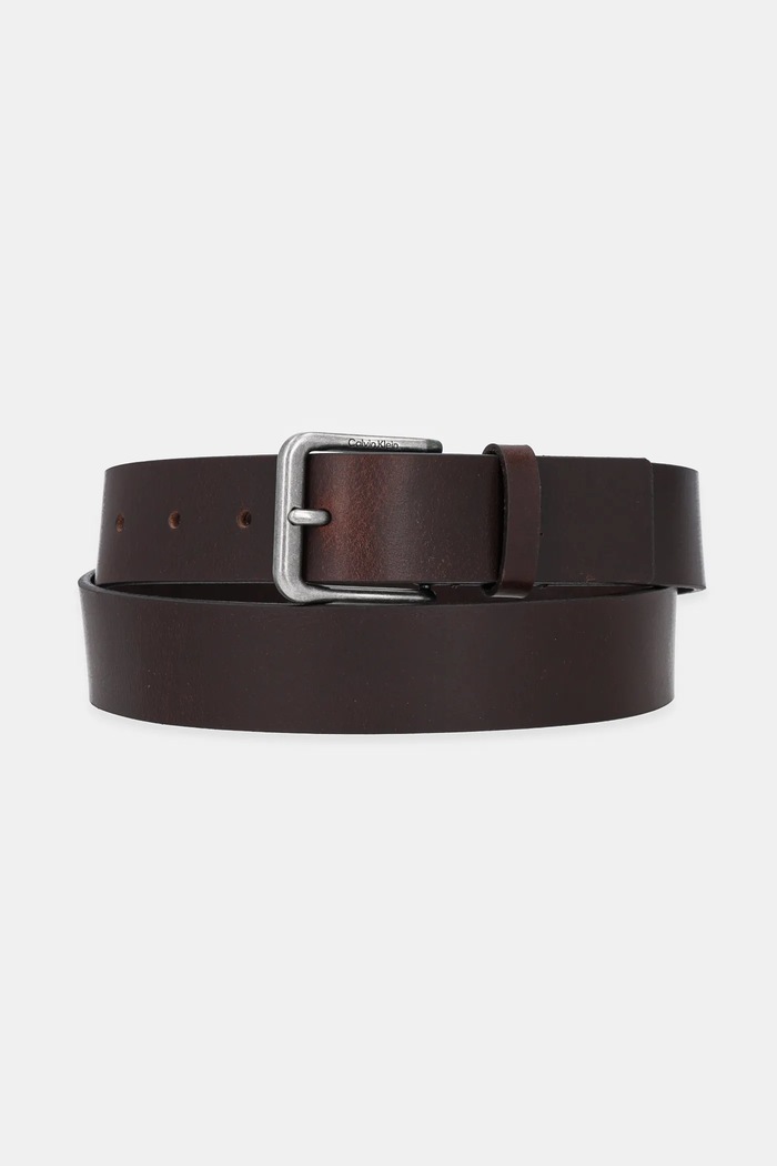 Kožený pásek Calvin Klein hnědá LV04G7023G