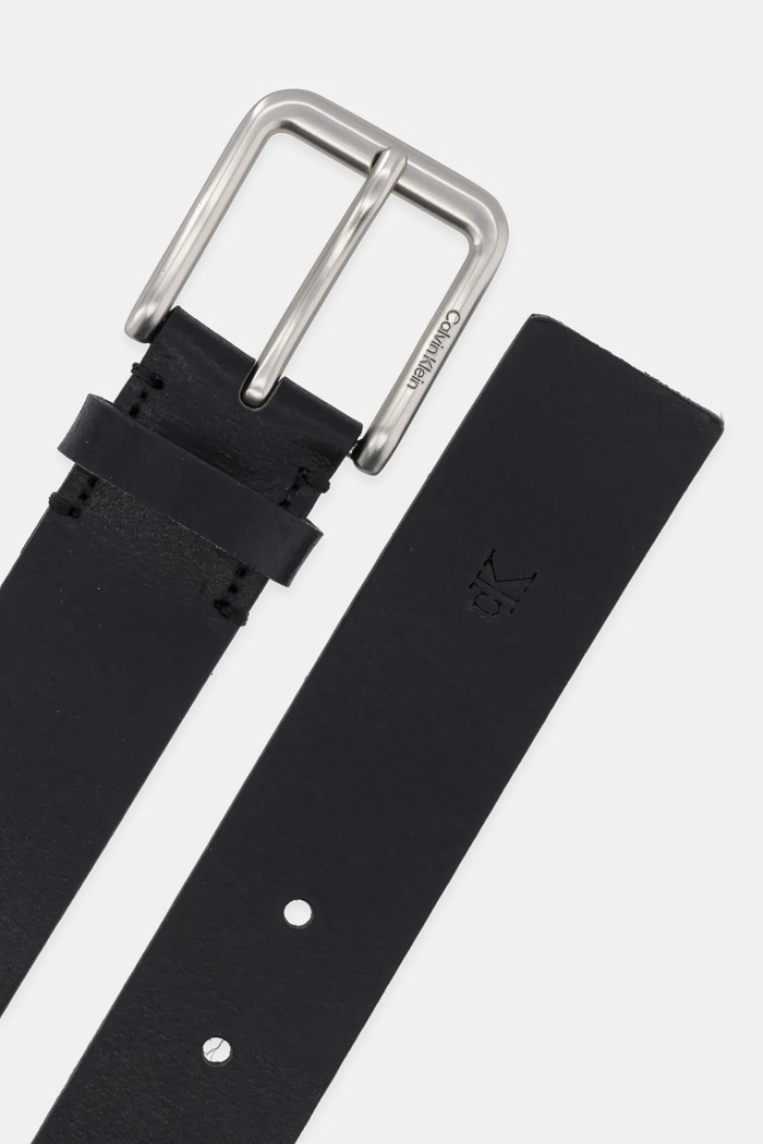 Calvin Klein pasek skórzany LV04G7023G czarny AW25