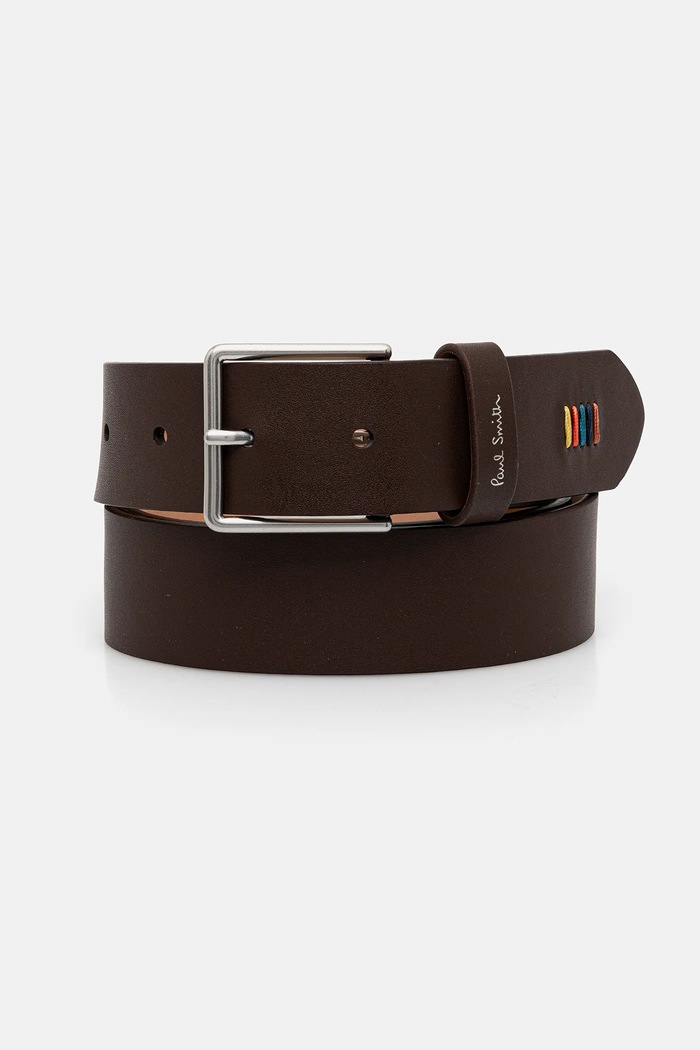 Kožený opasok Paul Smith hnedá M1A.7946.NSTITC