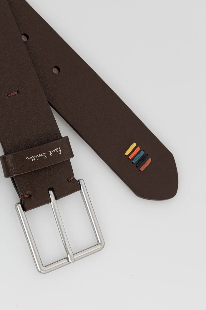 Kožený opasok Paul Smith M1A.7946.NSTITC hnedá SS26