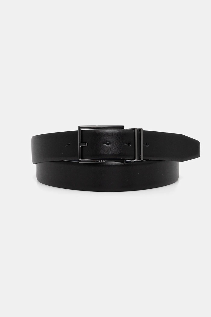 BOSS Pasek skórzany Gomero_Gb35_pp 50537099 czarny AW25