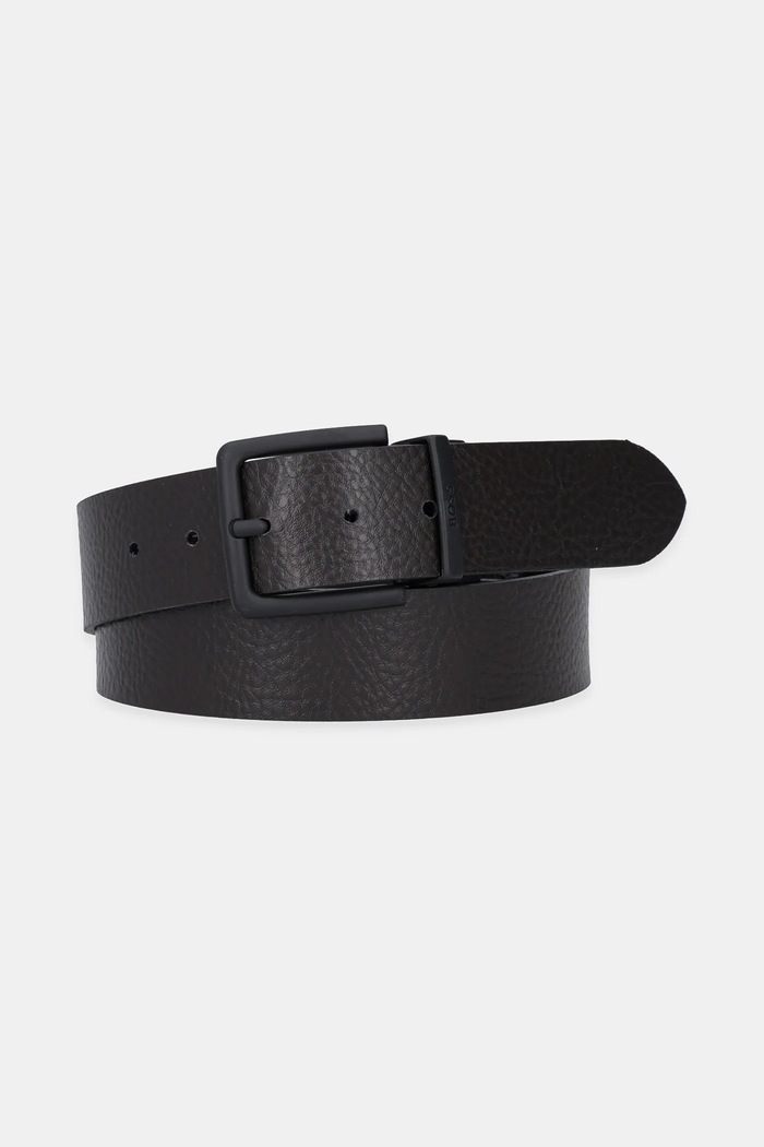 BOSS Curea de piele Omar-B_Sr40_pgr 50548465 negru AW25