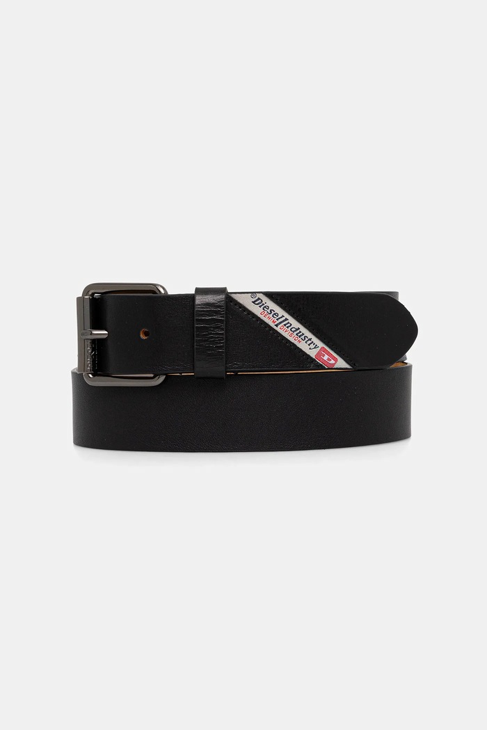 Diesel Curea de piele DIESEL LOGO B-FLAG negru X10306.PR271