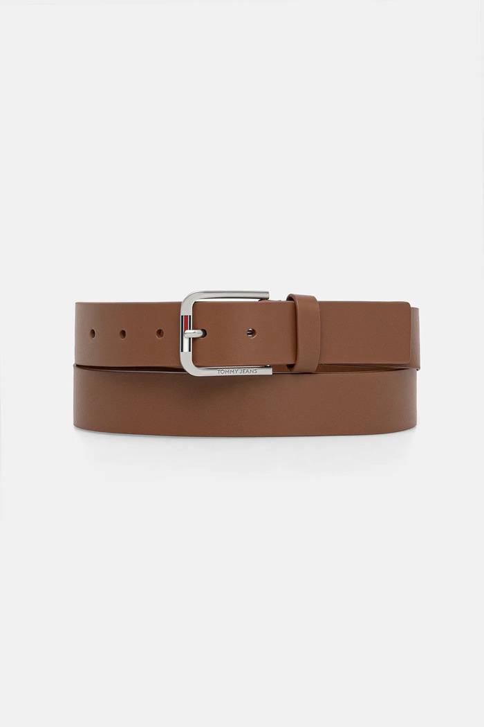 Tommy Jeans bőr öv barna AM0AM13686