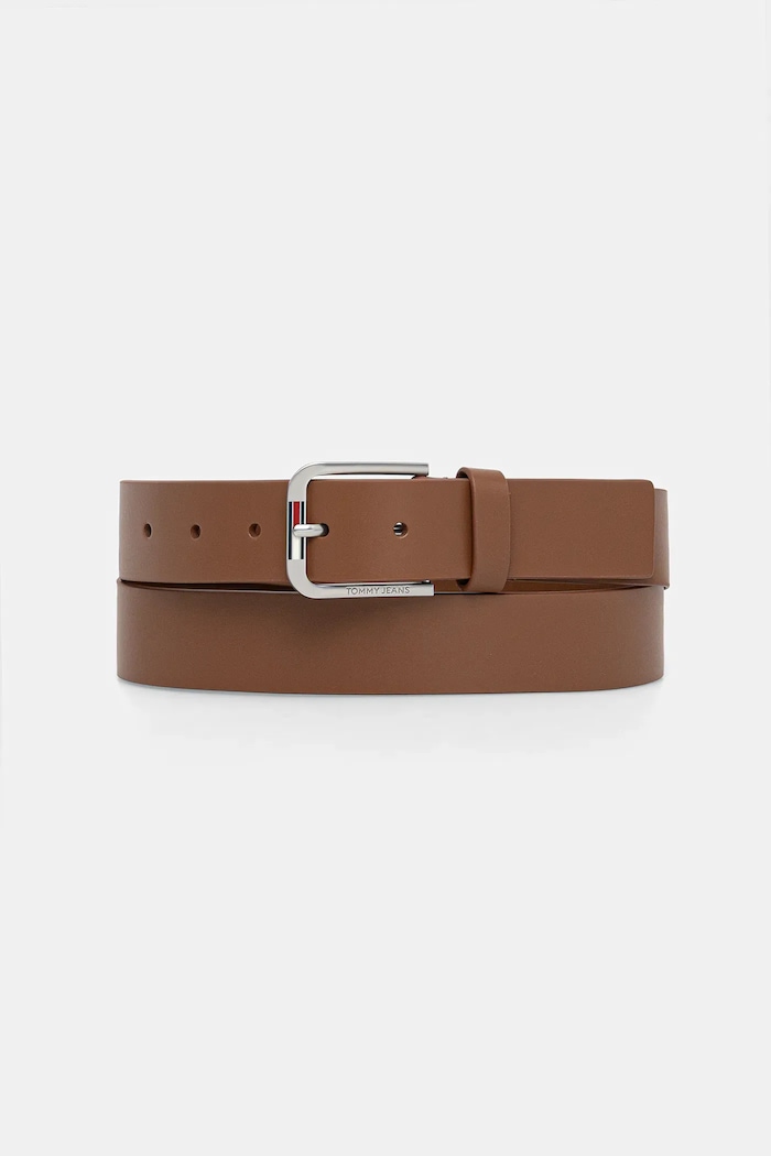 Tommy Jeans bőr öv barna AM0AM13686